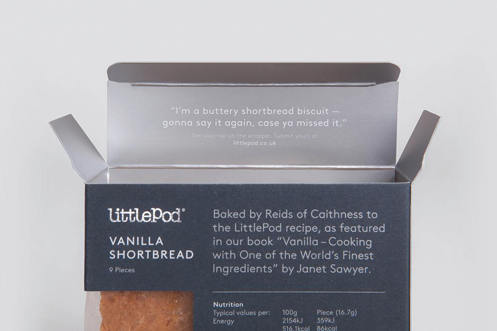 LittlePod shortbread packaging