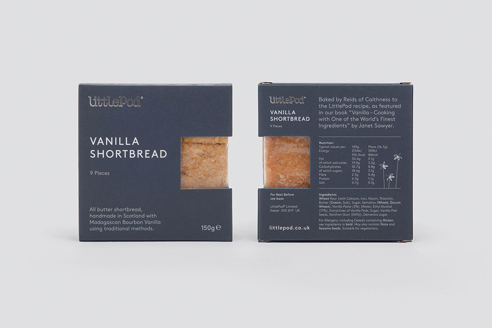 LittlePod shortbread packaging