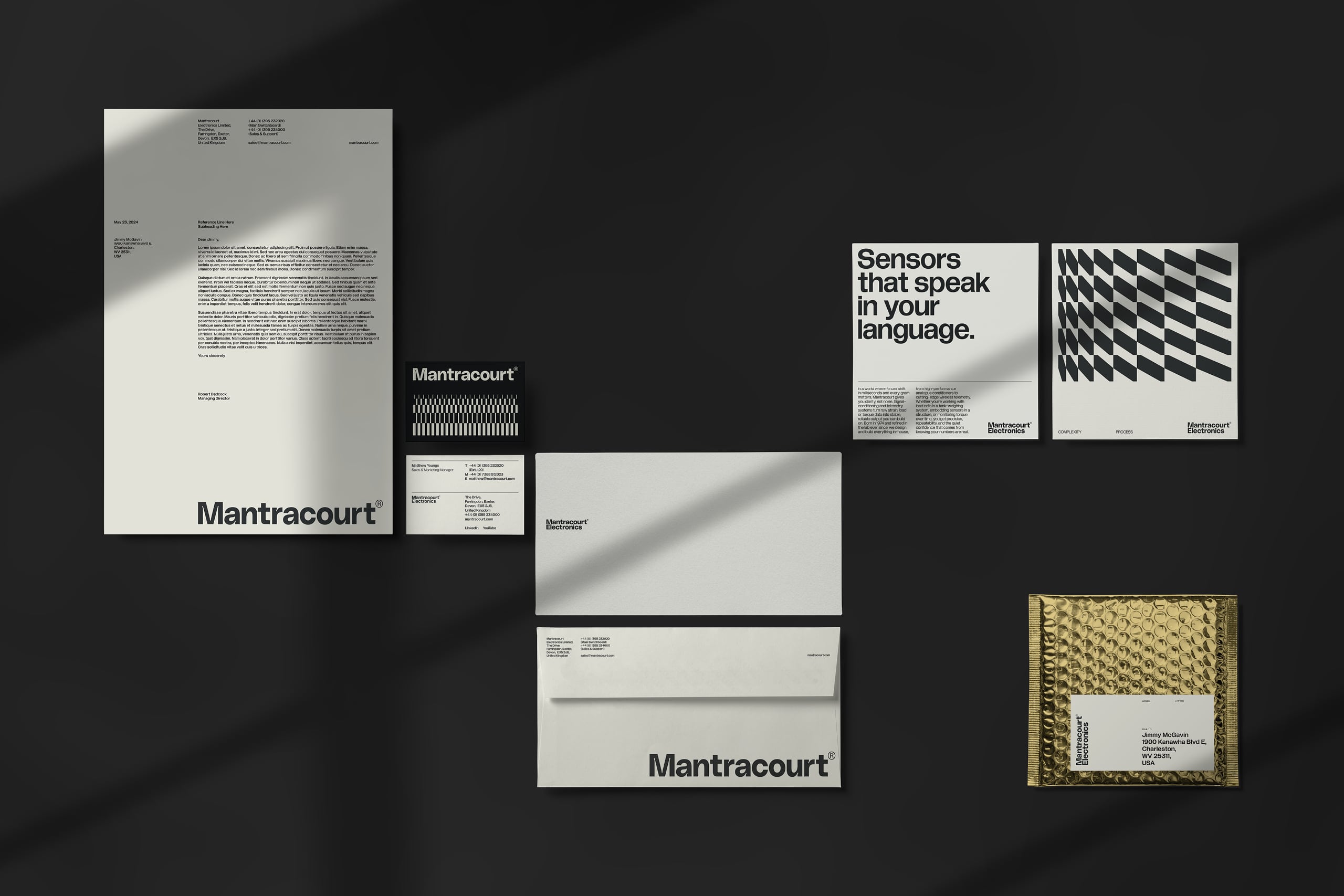 Mantracourt Electronics - Brand development