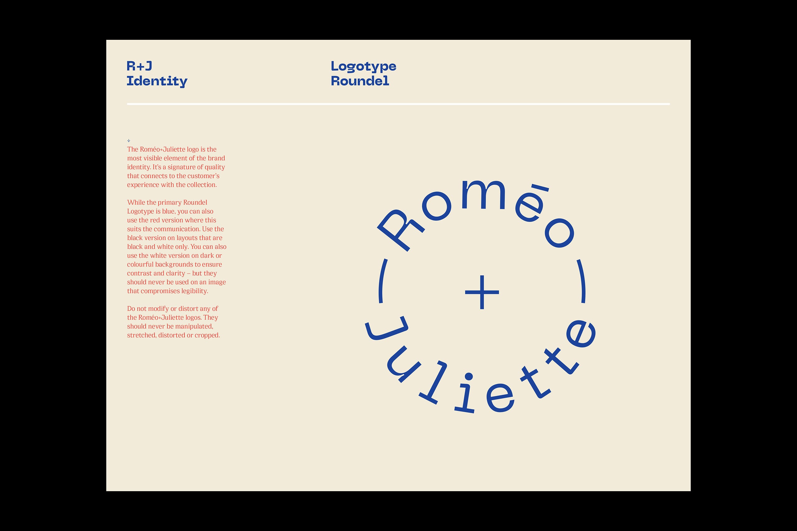 Roméo+Juliette  - Brand identity development